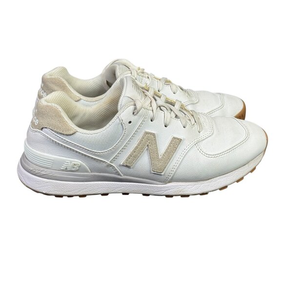 New Balance 574 v2 Greens Golf Shoes Womens 7 D White Sneakers Athletic Comfort - Picture 2 of 12